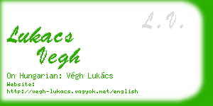 lukacs vegh business card